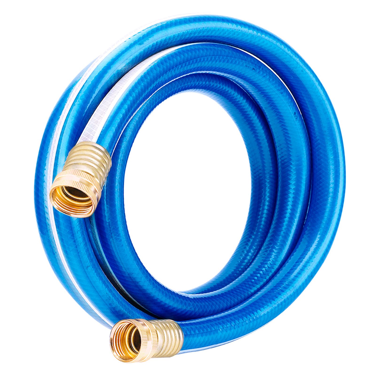 Solution4Patio Garden Short Hose 3/4 In. X 3 Ft. Both Female Ends, Solid Brass Fittings, Connecting Hose For Hose Reel Lead-In,