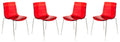 Astor Water Ripple Design Dining Chair Set of 4