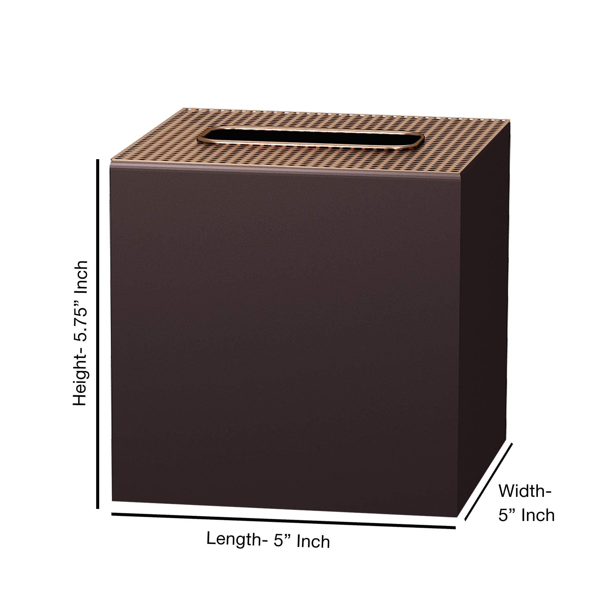 Nu Steel Selma Orb Boutique Tissue Box Cover Set Stainless Steel Square Facial Tissue Box Holder For Bathroom Vanity Countertops