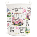FYLISWN Pink Golf Laundry Basket Hamper