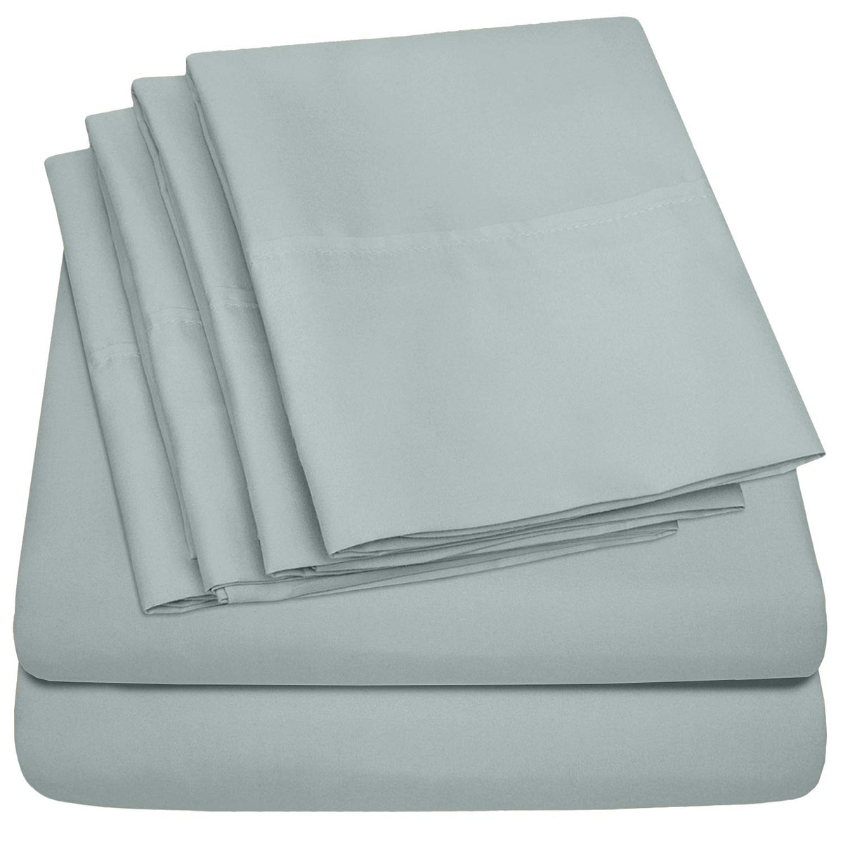 Sweet Home Collection 6 Piece Bed Sheet Set, Twin Xl, Slate