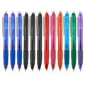 Volcanics Retractable Clicker Erasable Gel Pens - 0.7Mm Ball Point, Heat Erase With Built-In Eraser, 12 Pack Assorted Colors
