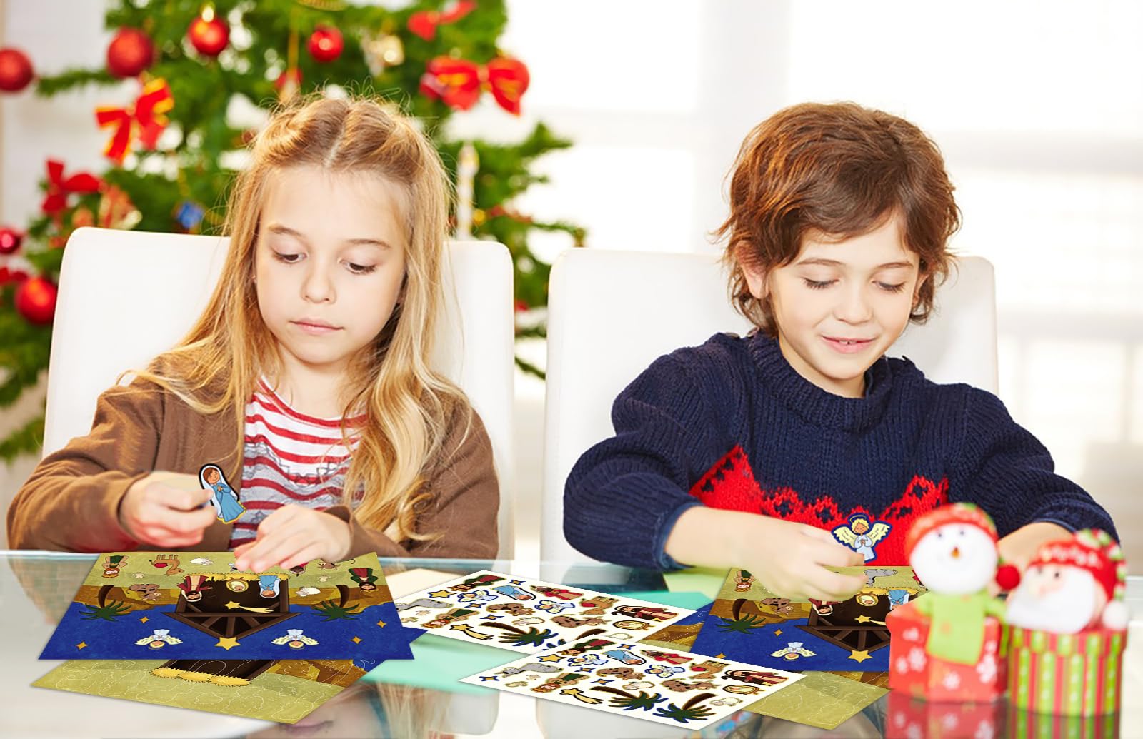 D4Dream Nativity Stickers Advent Calendar For Kids Christmas Advent Calendar Stickers 2023 Christian Christmas Countdown Calenda