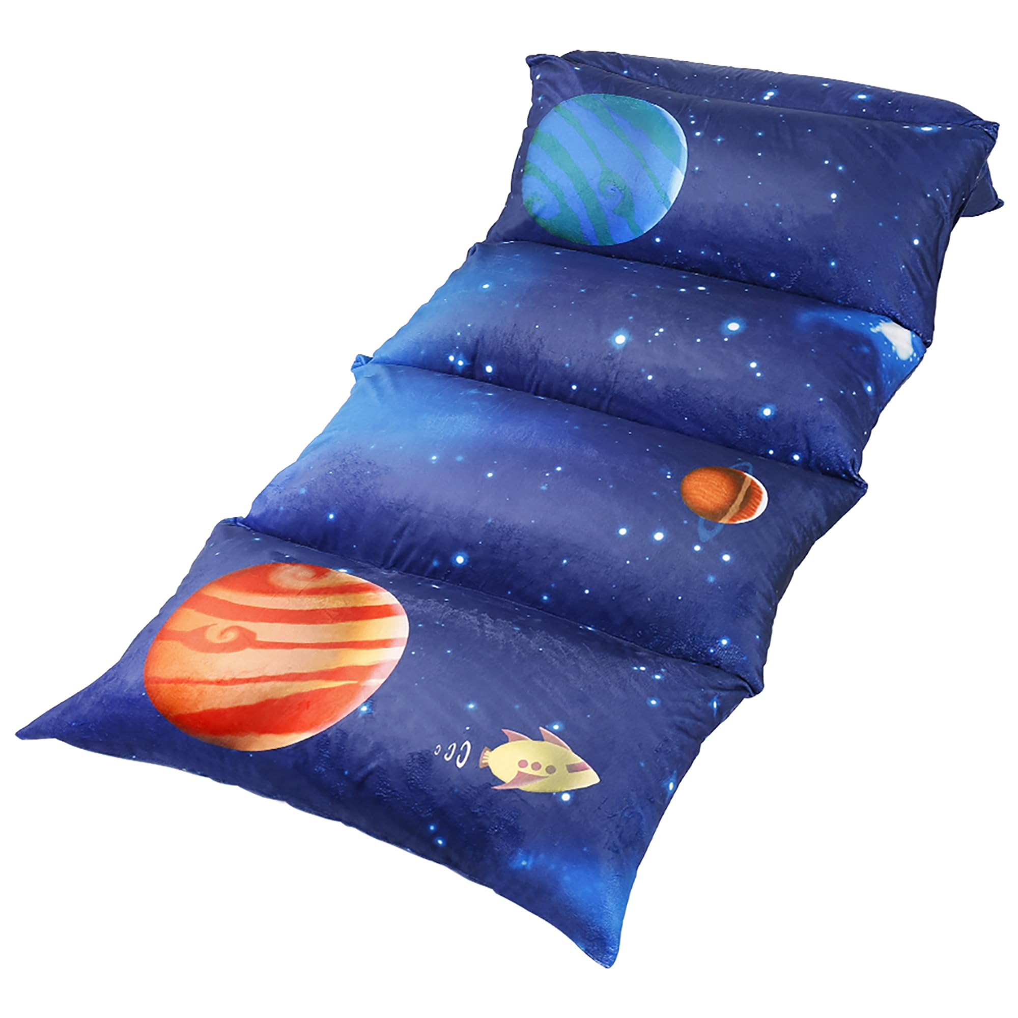 Butterfly Craze Floor Pillow Case, Mattress Bed Lounger Cover, Galaxy Blue, King Size - Cozy Seating Solution for Kids & Adults,