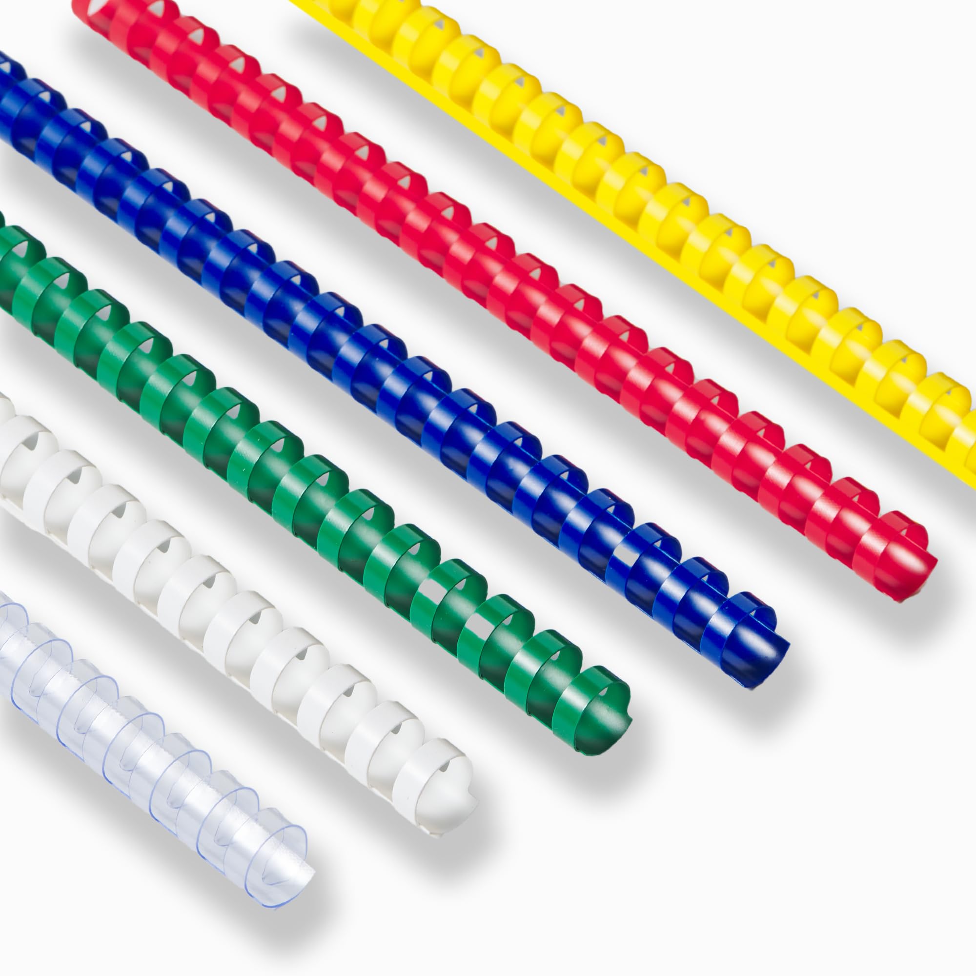 Totiyea 60 Pack 19 Ring Plastic Binding Combs, Comb Binding Spines, 5/8 Inch (16Mm) Diameter, 125 Sheet Capacity, Letter Size, A