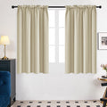 Deconovo Blackout Curtains For Bedroom–Thermal Insulated, Noise-Reducing, Energy-Efficient Drapes For Privacy & Soundproofing–Ideal For Parents, Seniors–42W X 54L Inch, Dark Beige, 2 Panels