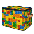SinSenMa Colorful Bricks Storage Baskets,Cubes Empty Gift Basket Foldable Storage Box Bin,Waterproof Open Shelf Basket Organizer