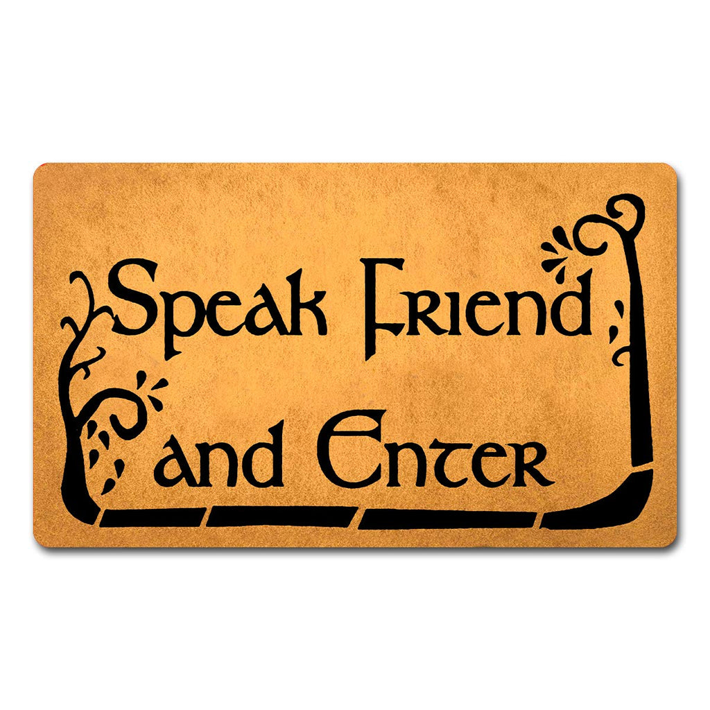 DEW XIA Funny Welcome Mats Anti-Slip Door Mats for Entrance Way Indoor Mat/Rubber Mat/Personality Rugs Kitchen Rugs and Mats 18'