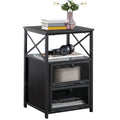 Vecelo Nightstand Set Of 2 With Drawer, Modern Night Stand For Bedroom, End Side Table For Living Room,Bedroom,Office, Easy Assembly