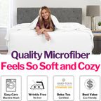 Extra Deep Pocket Full Bed-Sheets - 4-Piece Includes: 18   -21    Inch Super Extra Deep Pocket Fitted Sheet - Oversize Flat Shee