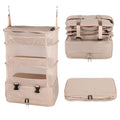 RV Closet Organizers and Storage, 5Tier Hanging Organizer with Metal Hooks, Foldable into Portable Carry Bag, Collapsible Space