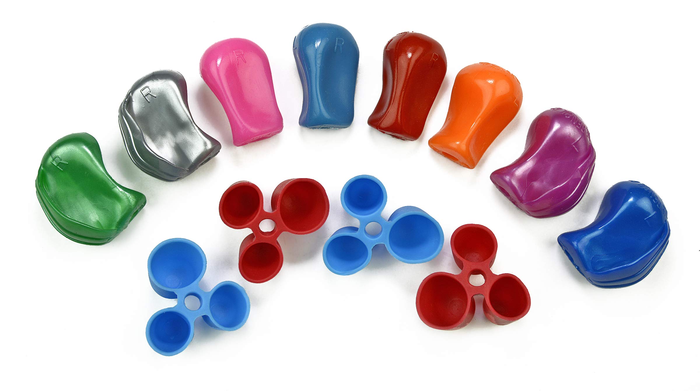 The Pencil Grip Bestsellers 12 Pack For Righties And Lefties With 4 Original Pencil Grips, 4 Crossover Grips And 4 Claw Grips (B
