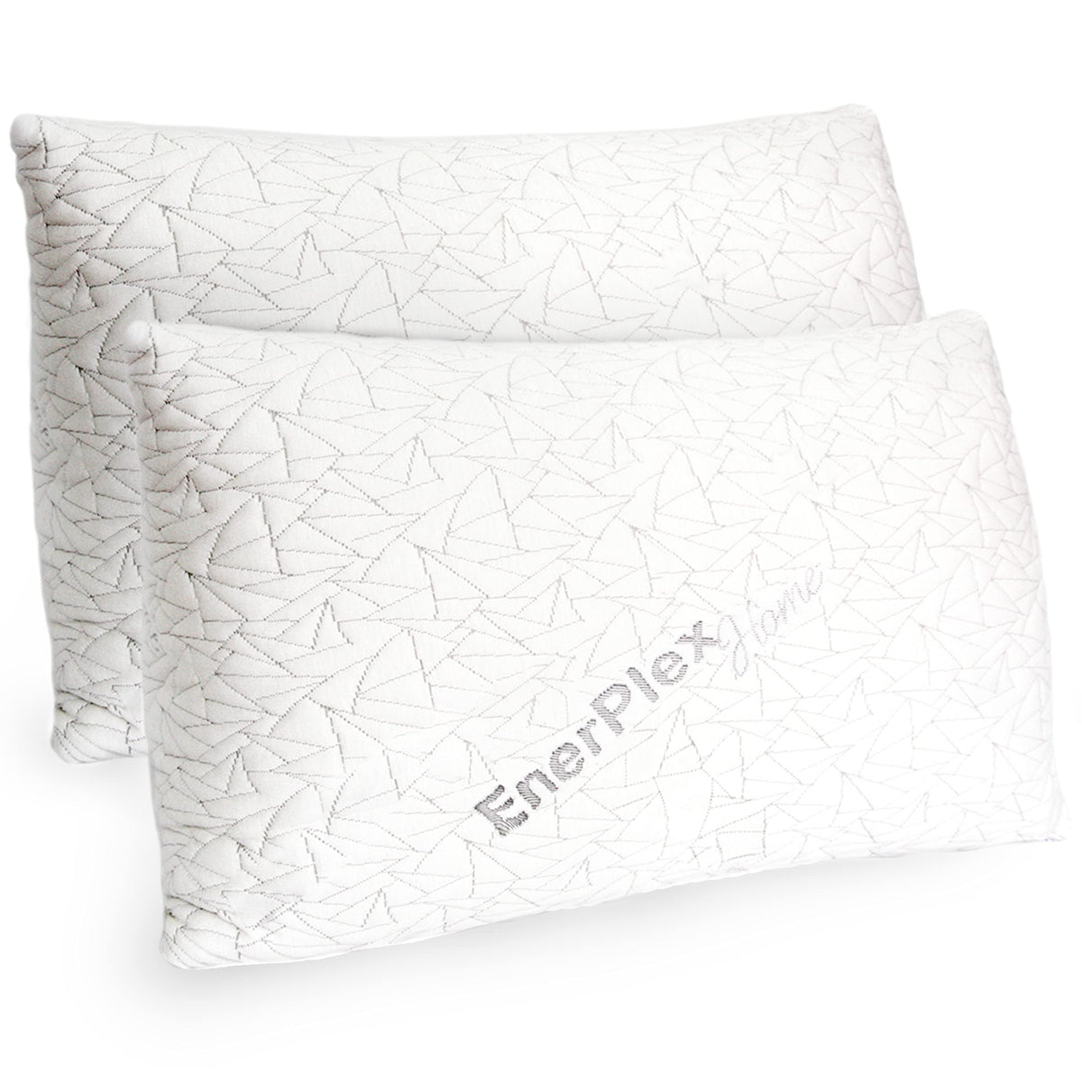 Enerplex Memory Foam Pillows - Pack Of 2 Adjustable, Certipur-Us Certified King Size Pillows For Sleeping W/Extra Foam & Removab