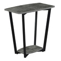 Convenience Concepts Graystone End/Side/Nesting Tables, Cement/Black