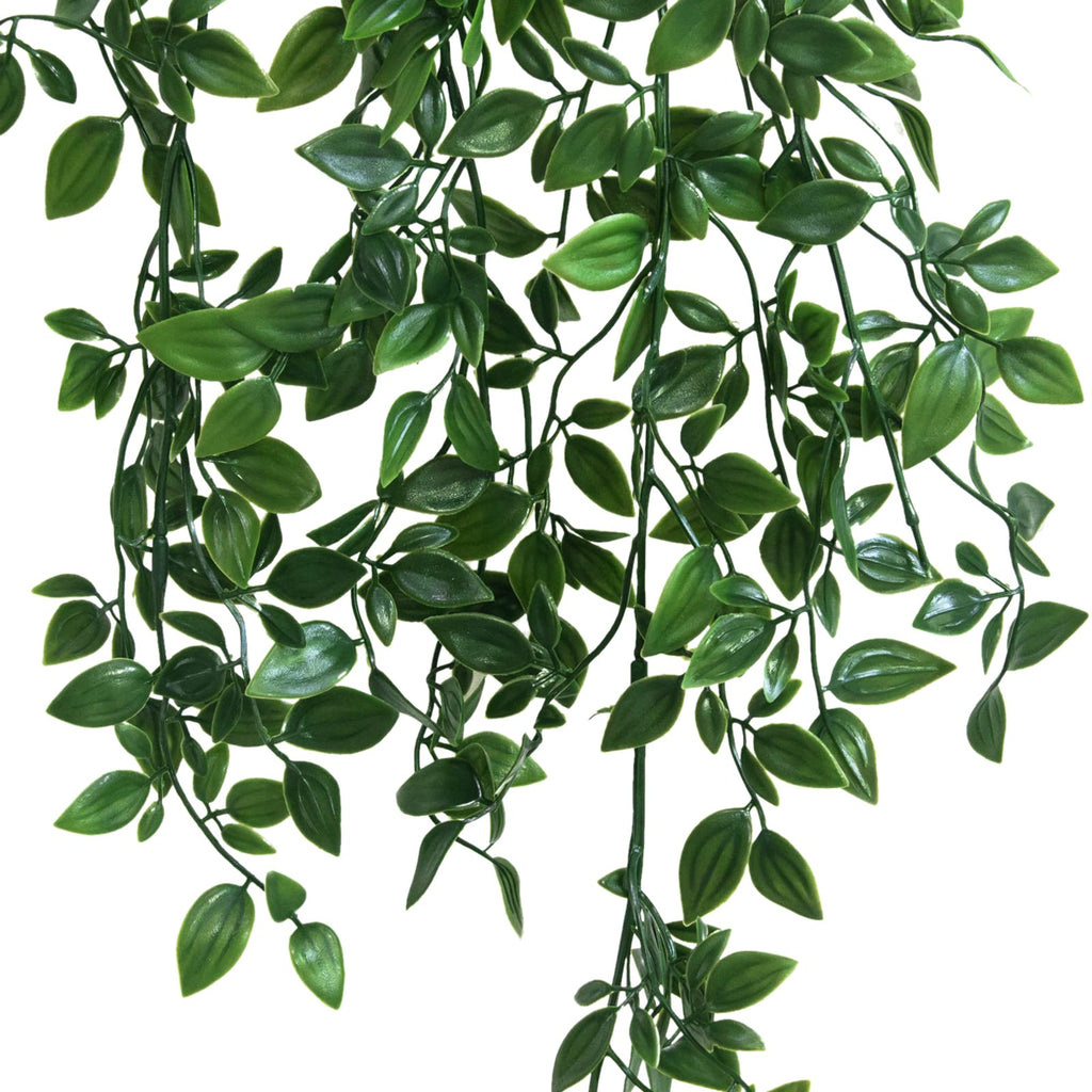 Loywree 1 Pack Artificial Hanging Mandala Plants With Pot Fake Potted Plants Suitable For Indoor Outdoor Patio Shelf Wall D  Cor