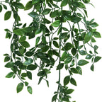 Loywree 1 Pack Artificial Hanging Mandala Plants With Pot Fake Potted Plants Suitable For Indoor Outdoor Patio Shelf Wall D  Cor