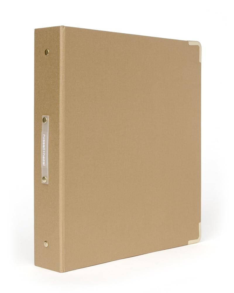 Russell+Hazel Medallion Bookcloth Signature 3-Ring Binder, 10.75    X 12    (31386)