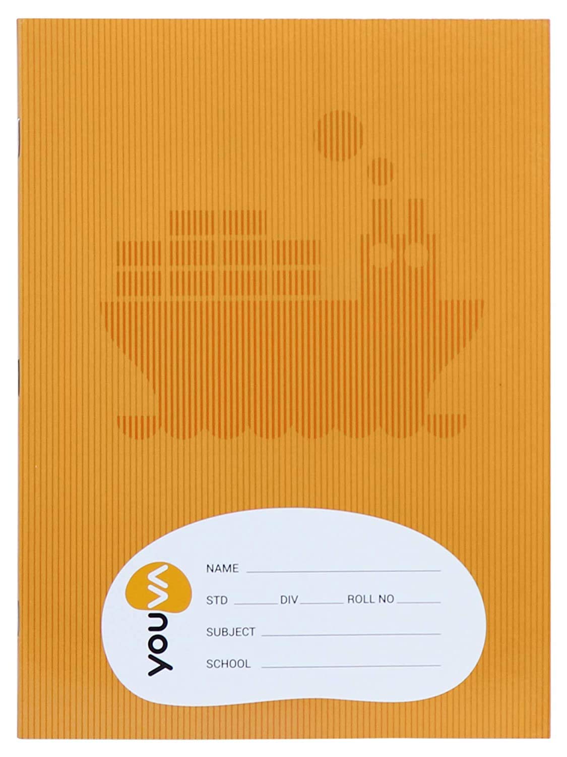 YOUVA Navneet Youva | Soft Bound | Brown Note Book | 18X24 Cm | Single Line | 92 Pages | Pack Of 6