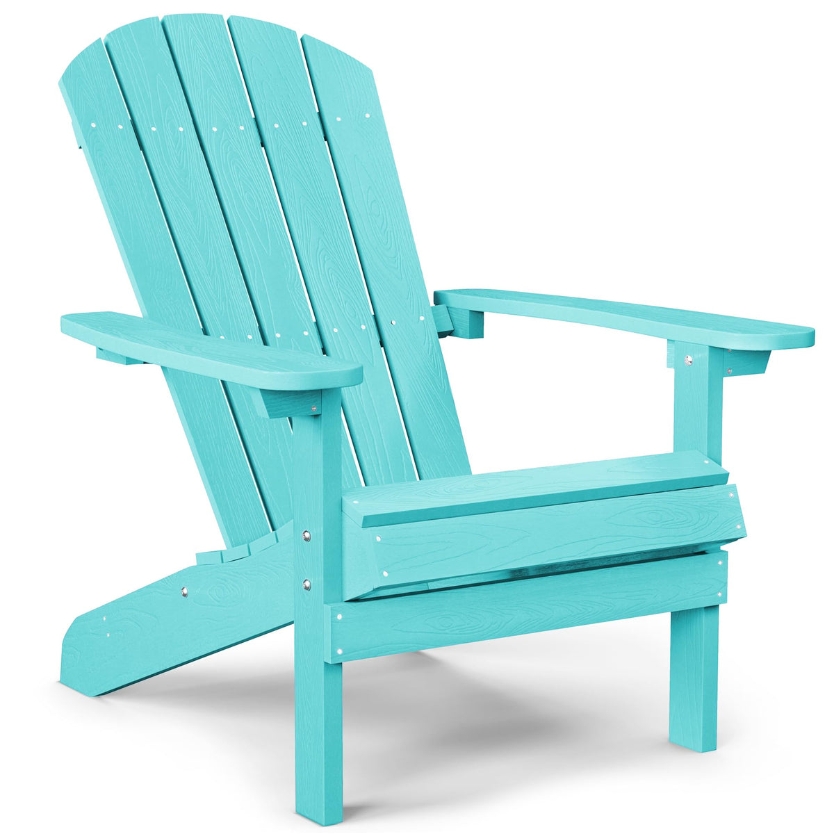 Yefu Adirondack Chair Plastic Weather Resistant, Patio Chairs 5 Steps Easy Installation, Looks Exactly Like Real Wood, Widely Used In Outdoor, Fire Pit, Deck, Outside, Garden, Campfire Chairs (Aruba)