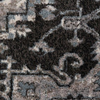 HomeRoots 531848 8 x 10 ft. Gray Medallion Power Loom Rectangle Area Rug