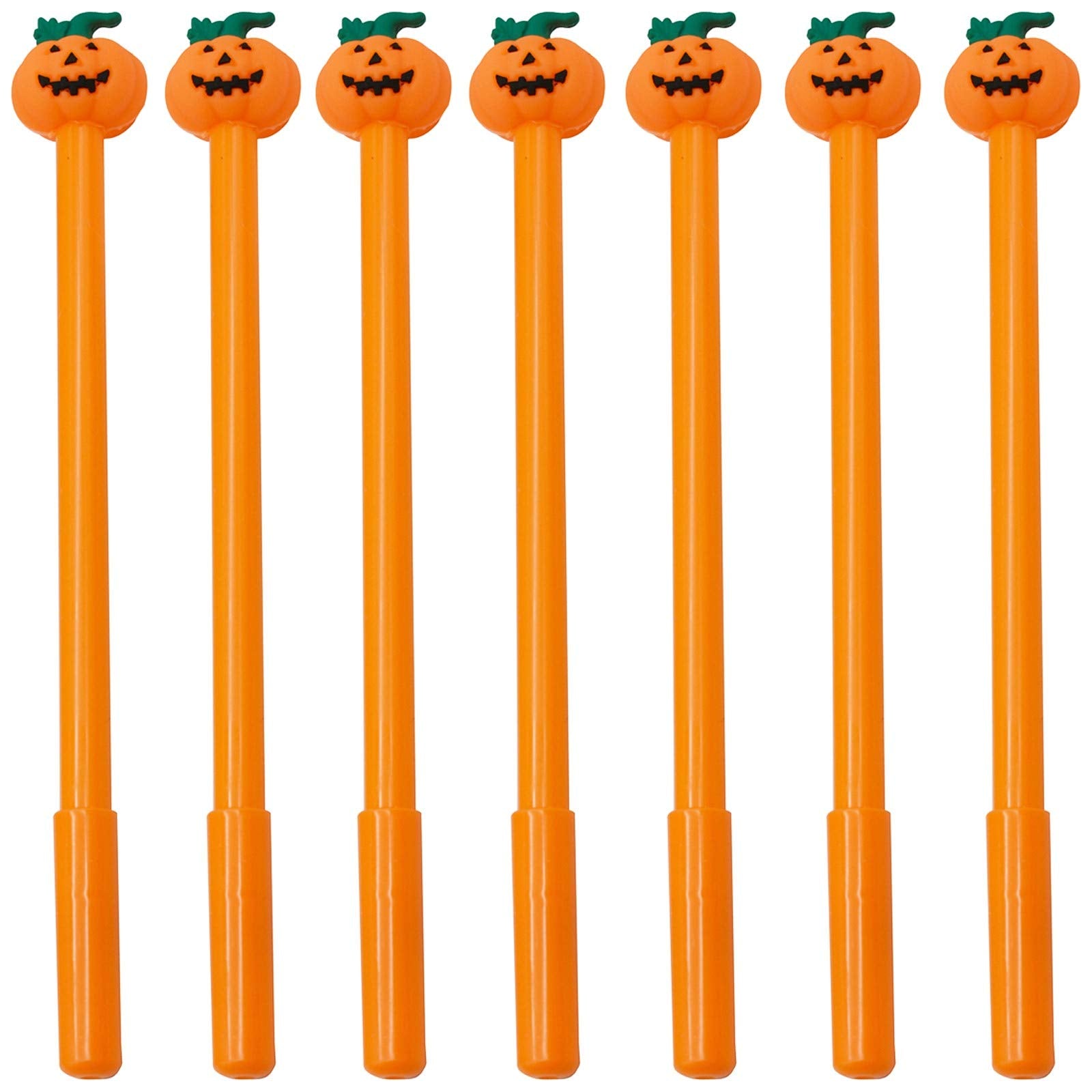Maydahui 30Pcs Halloween Pen Funny Pumpkin Shape Rollerball Pen Cute Kawaii Pens Novelty Pen Black Gel Ink For Party Office Scho