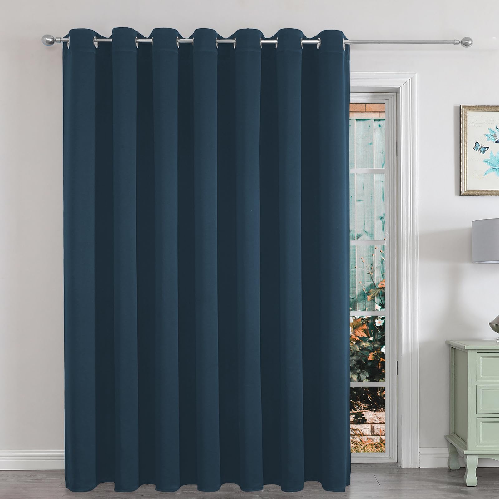 Joydeco Curtains For Sliding Glass Doors, Blackout Curtains 100 X 108 Inches, Extra Wide Curtains For Patio Sliding Door Living