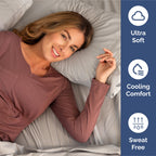 Extra Deep Pocket Cal King Sheets - 4 Piece Breathable & Cooling Bed Sheets - Hotel Luxury Sheet Set - Soft, Wrinkle Free & Comfy - Easily Fits Extra Deep Mattresses - Deep Pocket Light Grey Sheets