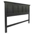 Office Star Products OSP Home Furnishings Farmhouse Basics King Headboard Only, Rustic Black Finish