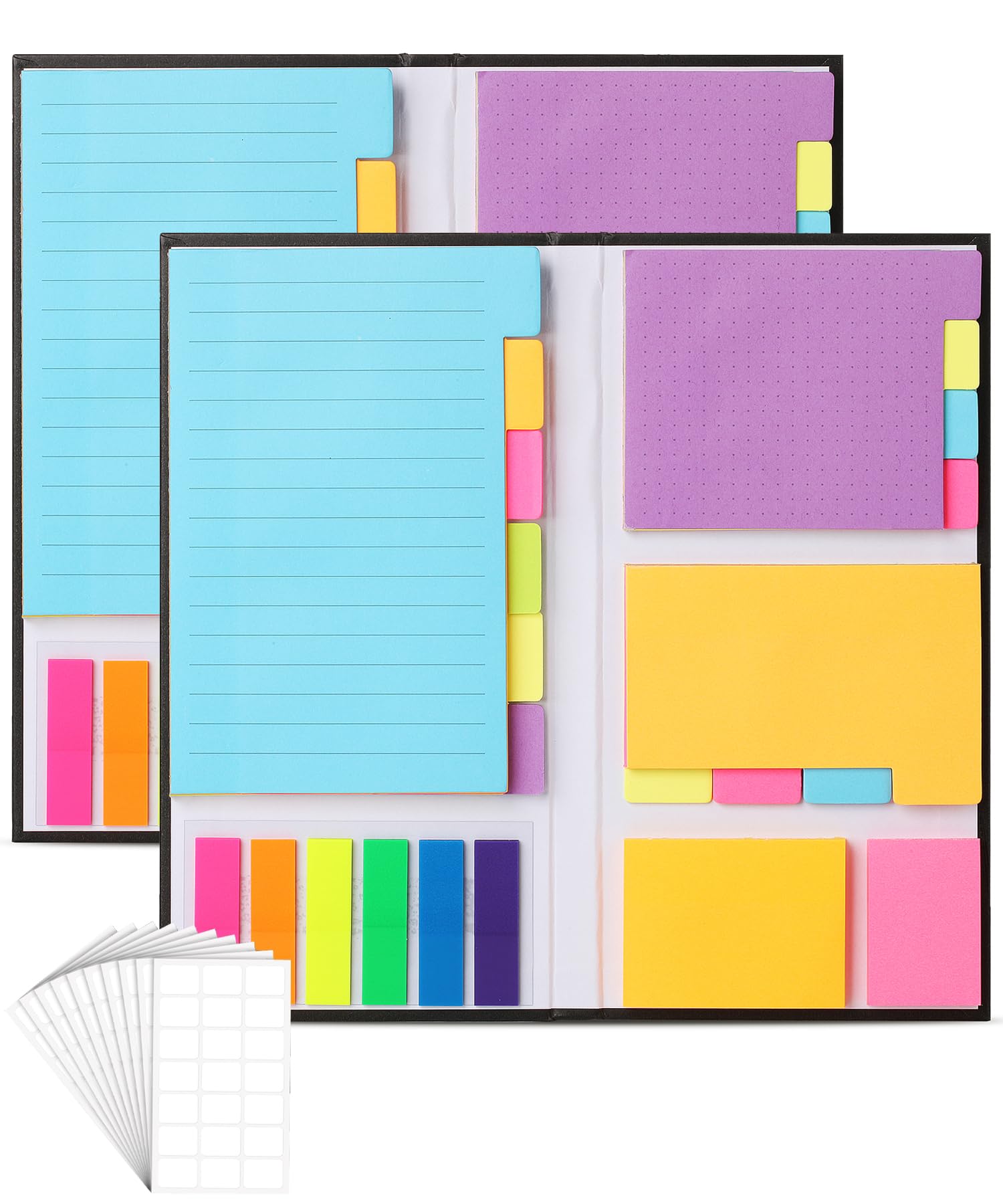 Mr. Pen- Sticky Note Set, 2 Sets, 820 Pcs, Vibrant Colors, Sticky Notes Tabs, Divider Sticky Notes, Office Supplies, Planner Sti