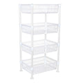 Kitchen Details 4 Tier Slim Basket Shelf Rack | Storage & Organizer | Kitchen | Bathroom | Laundry Room | Office | Good for Food
