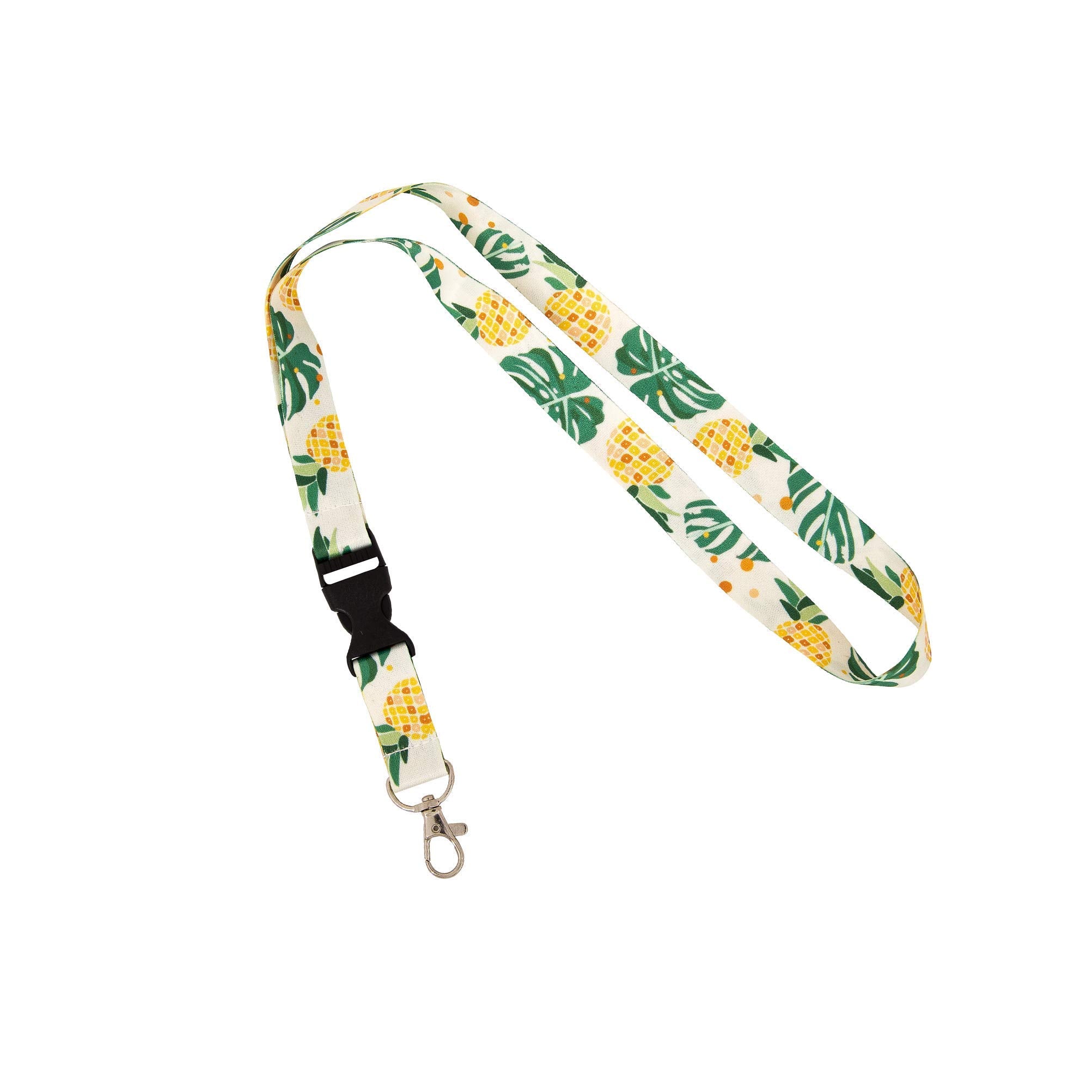 Desert Cactus Pineapple Tropical Lanyard Badge Id Car Keys Keychain Souvenir Holder Nurse Doctor Teacher Office Detachable Break