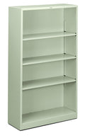 HON Metal Bookcase - Bookcase with Two Shelves, 34-1/2w x 12-5/8d x 59h, Light Gray (HHS60ABC)