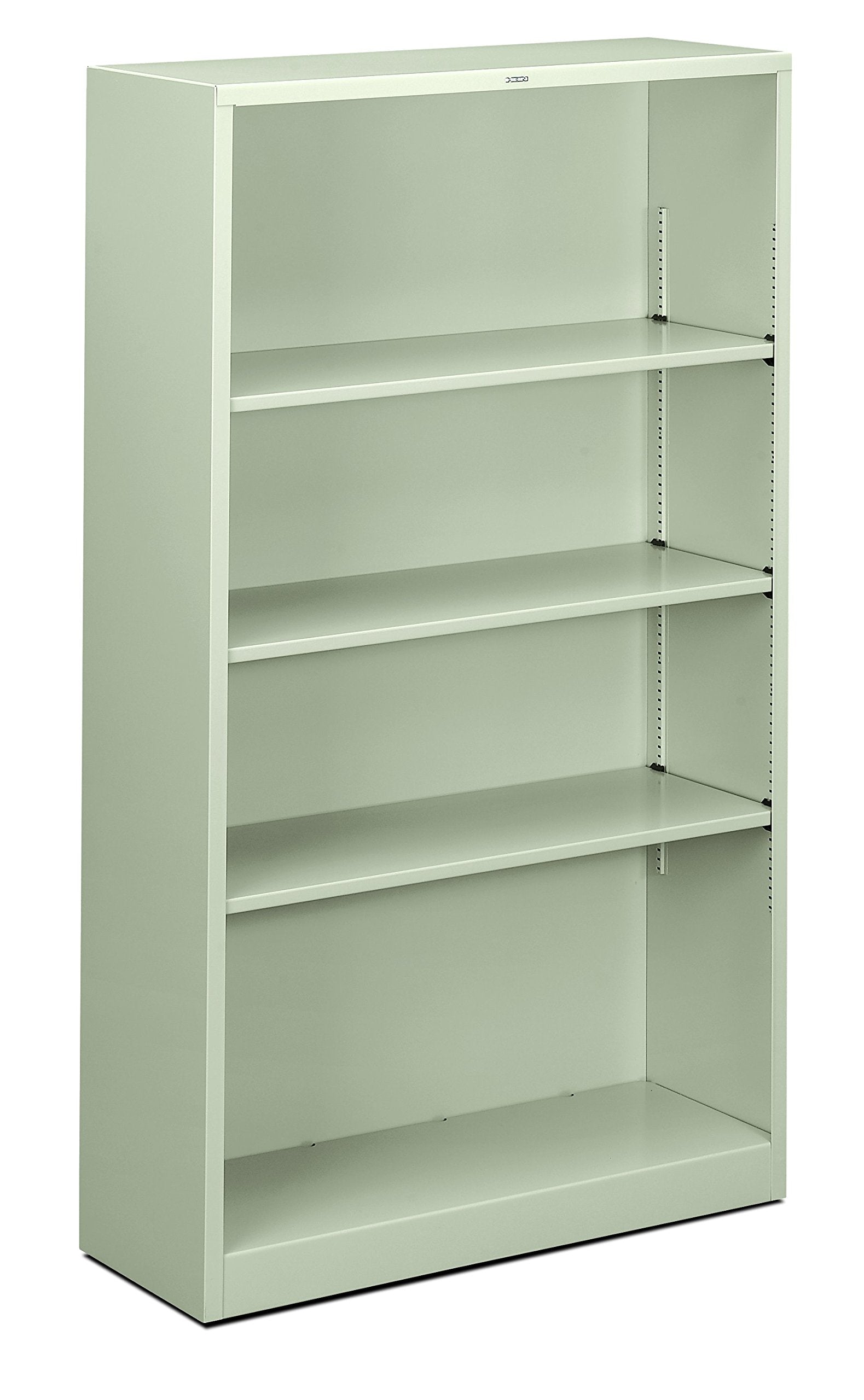 HON Metal Bookcase - Bookcase with Two Shelves, 34-1/2w x 12-5/8d x 59h, Light Gray (HHS60ABC)