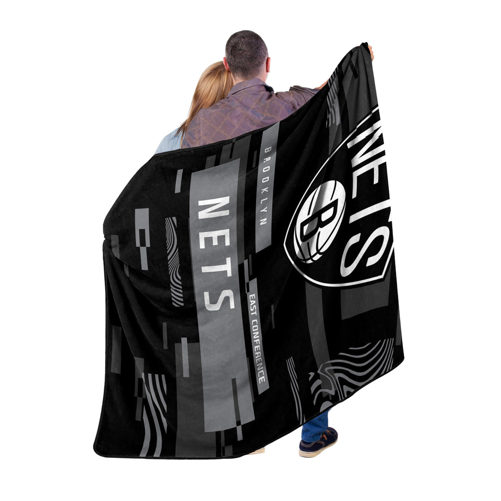 Northwest Nba Brooklyn Nets Raschel Throw Blanket, 60' X 80', Digitize