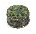 Veronese Design 2 1/2 Inch Green Man Berry Trinket Box Cold Cast Resin Antique Bronze Finish Statue Home Decor