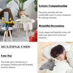 Seal Plush Stuffed Animal White Cute Toy Pillow Kawaii Doll For Kids, 9 Inch