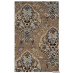 Rizzy Home Alora Decor Sareena 5' X 8' Ornamental Brown/Dk Brown/Blue/Khaki/Tan Area Rug