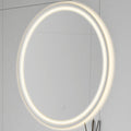 JONATHAN Y MIR101A-27R Dane 27 Round Frameless Anti-Fog Aluminum Front/Back-lit Tri-Color LED Bathroom Vanity Mirror with Smart 