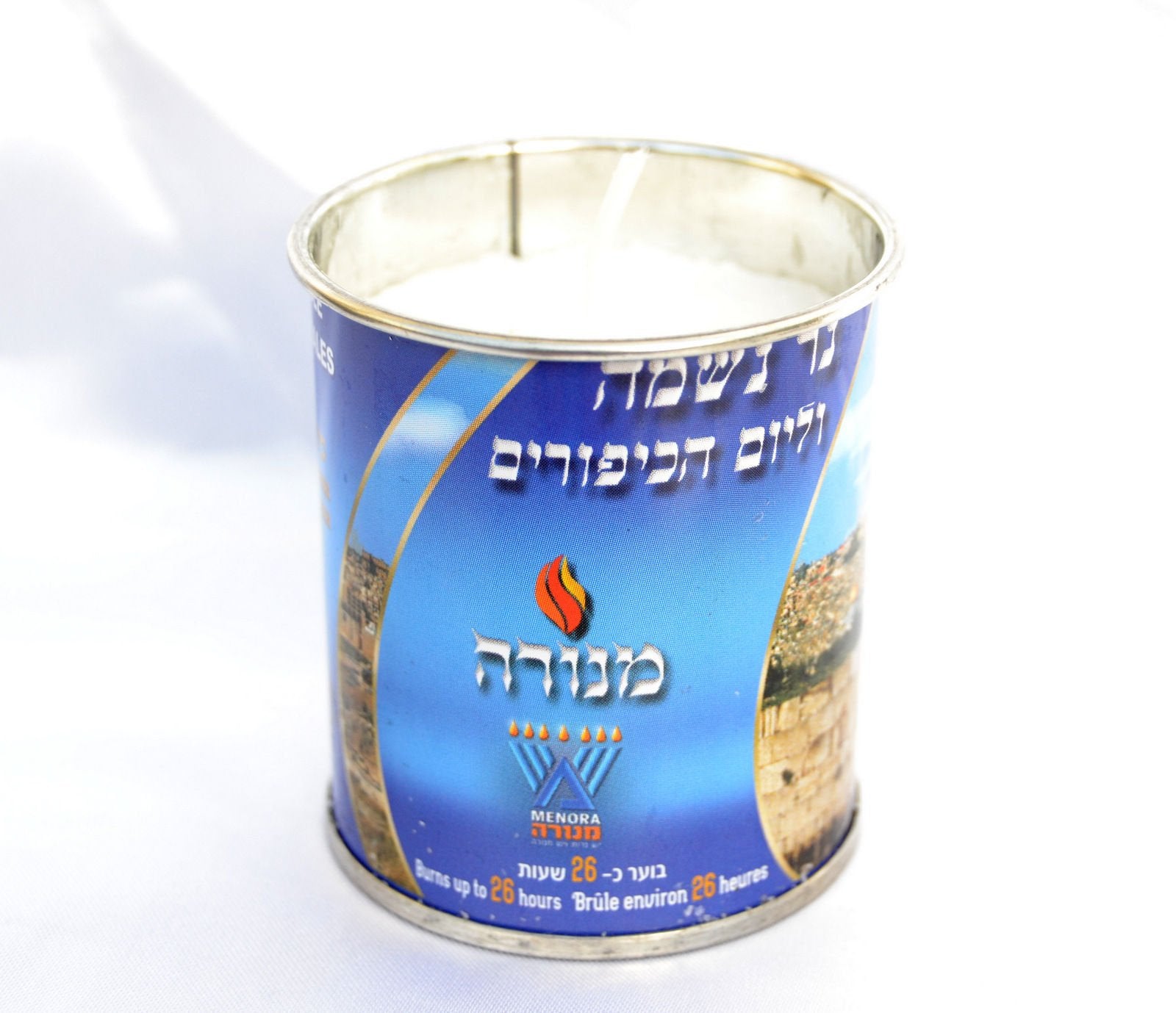 Memorial Candle in Tin, Burns 24 Hours