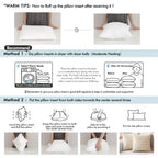 Miulee 16X16 Inches Pillow Inserts Pack Of 2, Decorative Throw Pillow Inserts For Couch