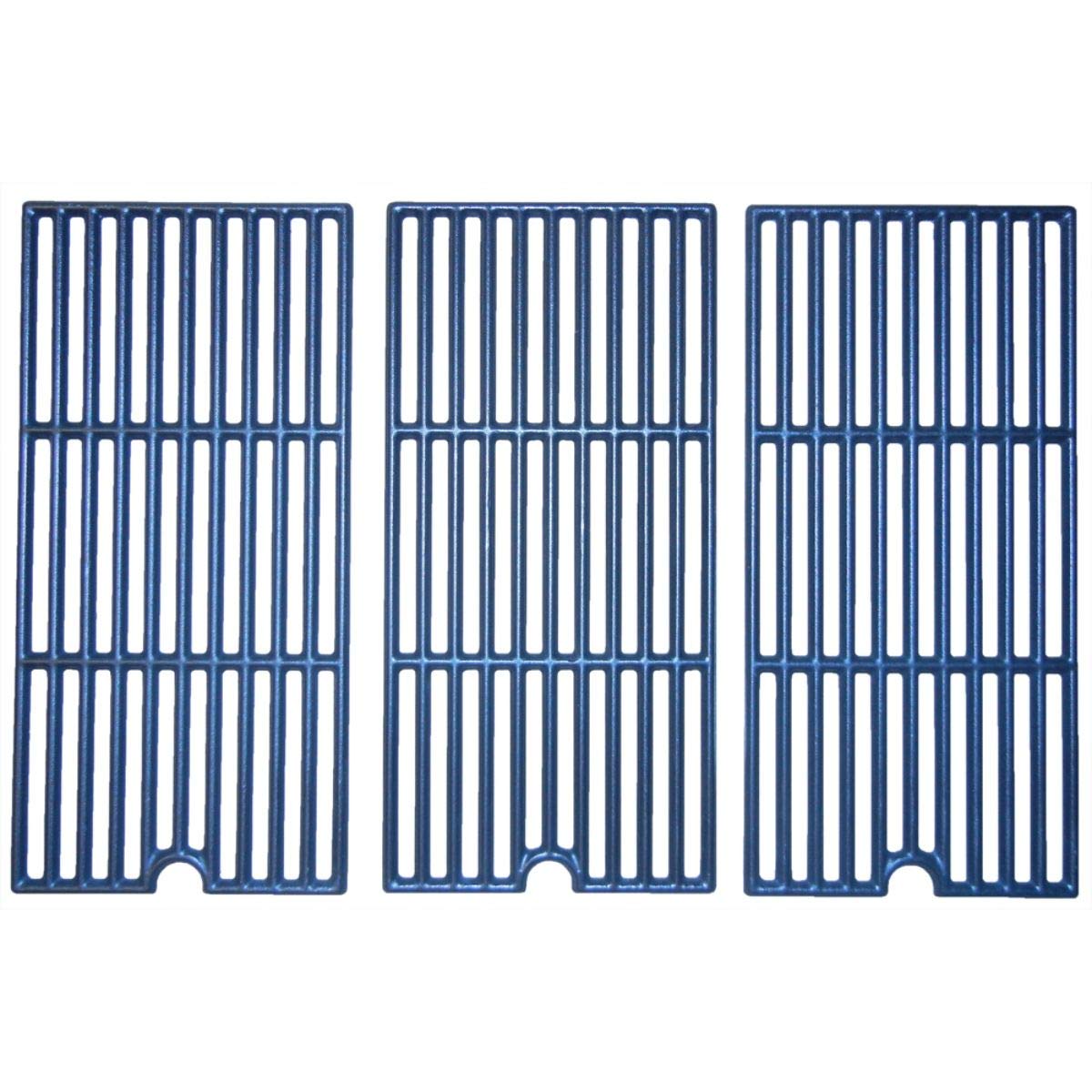 Music City Metals 65253 Matte Cast Iron Cooking Grid Replacement For Select Coleman And Cuisinart Gas Grill Models, Set Of 3