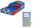 Delta Children Disney Mickey Mouse Plastic Sleep and Play Toddler Bed with Attached Guardrails Sweet Beginnings Dual Sided Crib 