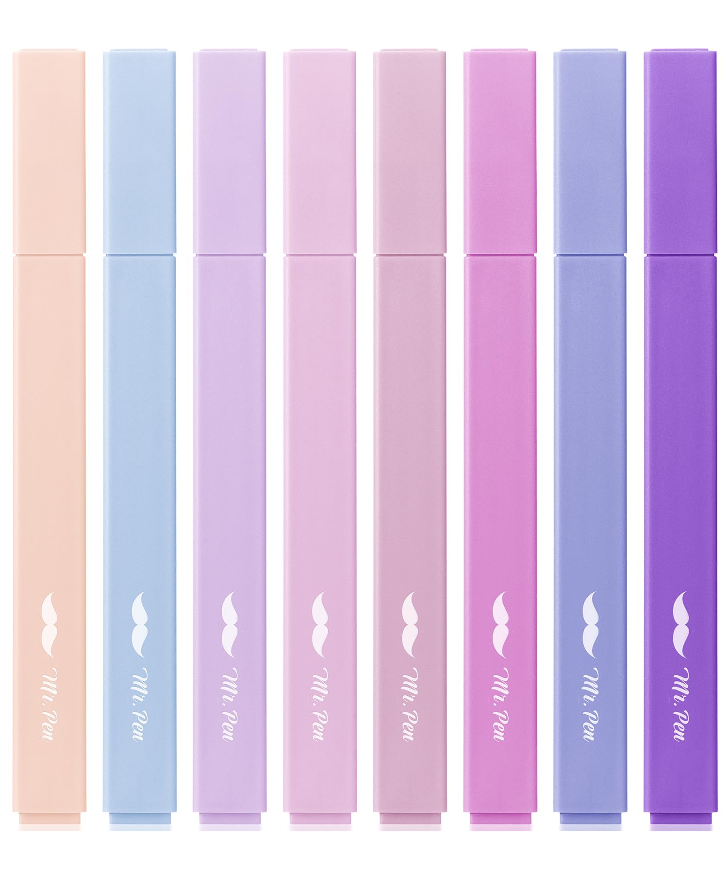 Mr. Pen- Aesthetic Highlighters, 8 Pack, Chisel Tip, Shades Of Purple, Cute Highlighters Assorted Colors, Highlighter Set