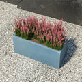Bloom Series Poly Stone Planter 9 , 19.7 Long In Aged Concrete