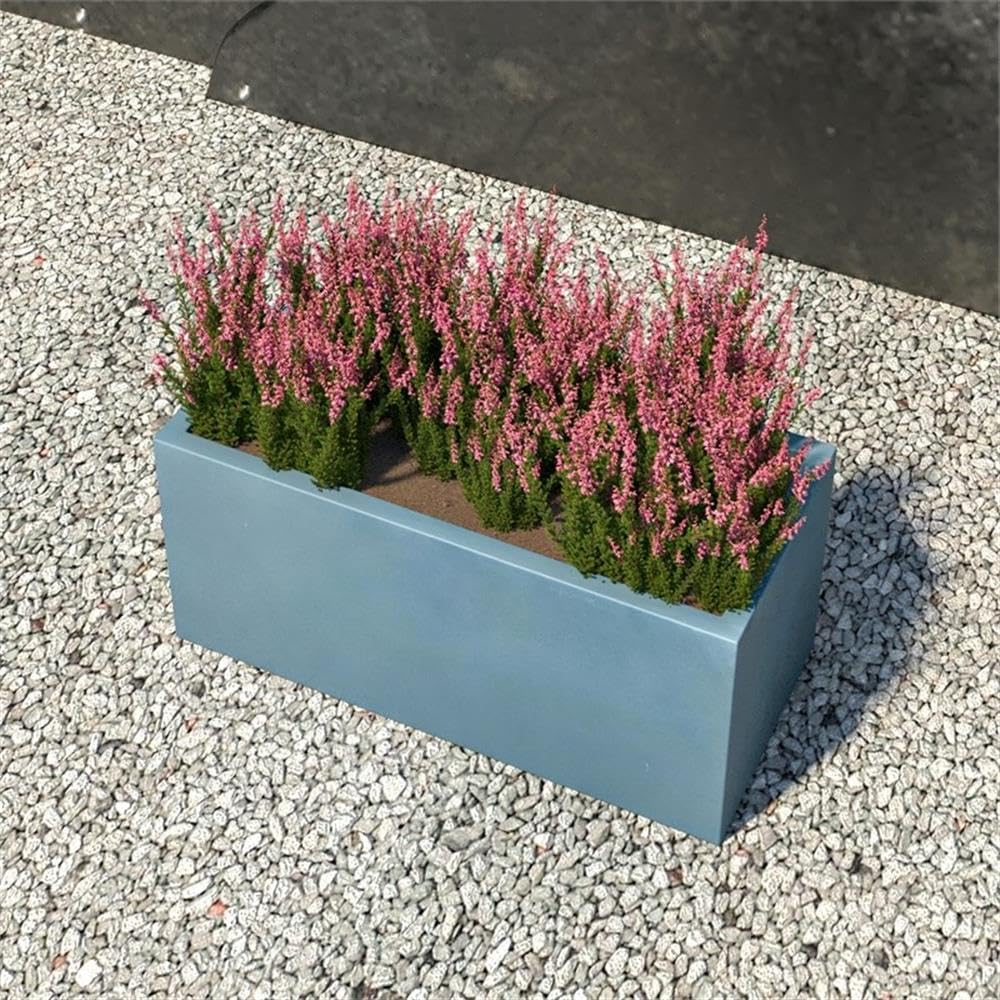 Bloom Series Poly Stone Planter 9 , 19.7 Long In Aged Concrete