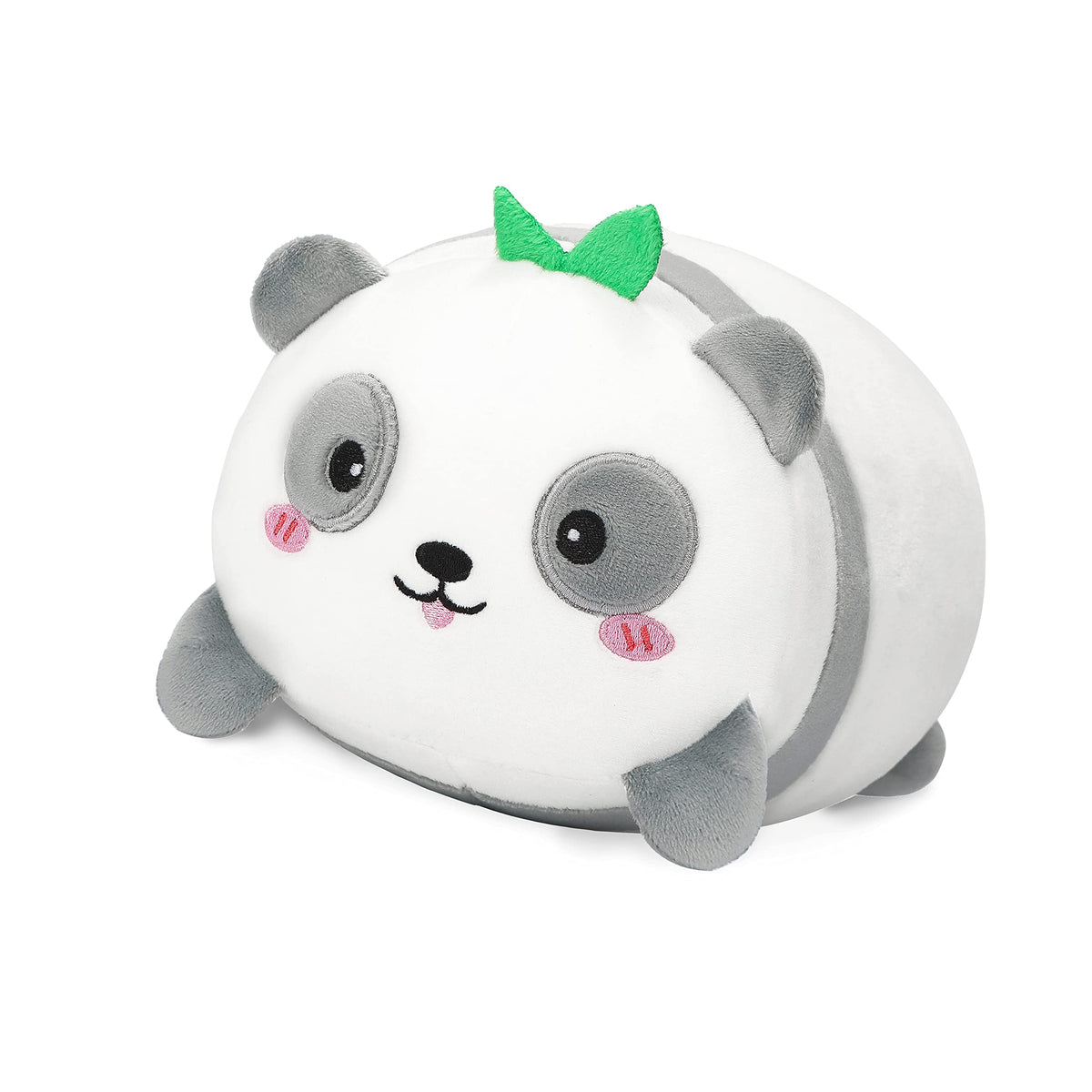 AIXINI Cute Panda Plush Pillow 15.7    Bamboo Panda Stuffed Animal, Soft Kawaii Plushies Hugging Plush Squishy Pillow Toy Gifts 