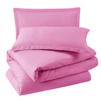 Nestl Light Pink California King Duvet Cover Sets - Soft Double Brushed Cal King Duvet Cover, 3 Piece, With Button Closure, 1 Du