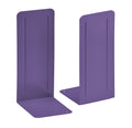 Acrimet Jumbo Premium Metal Bookends 9' (Heavy Duty) (Purple Color) (1 Pair)