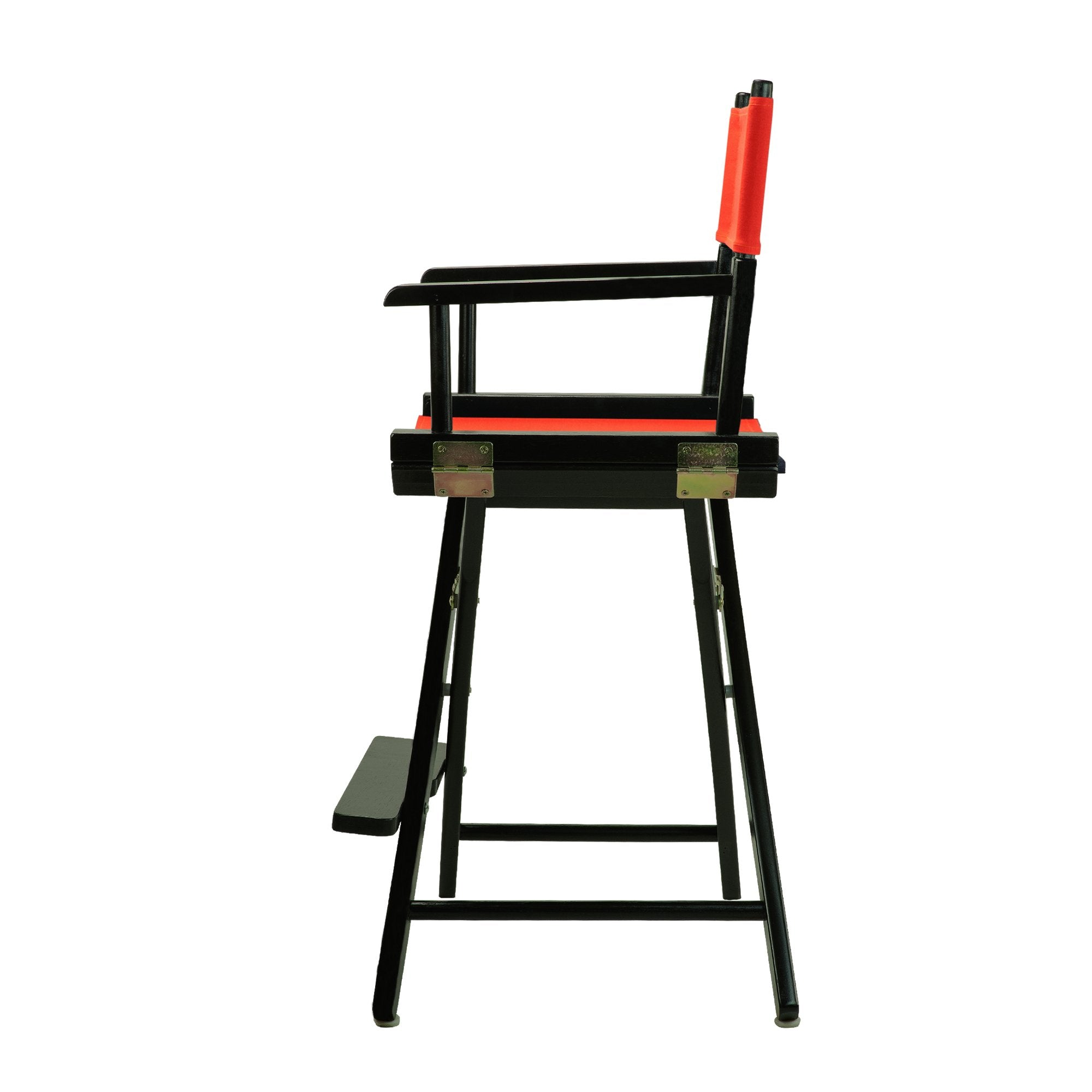 Casual Home 24&quot; Director's Chair Black Frame-with Orange Canvas, Counter Height
