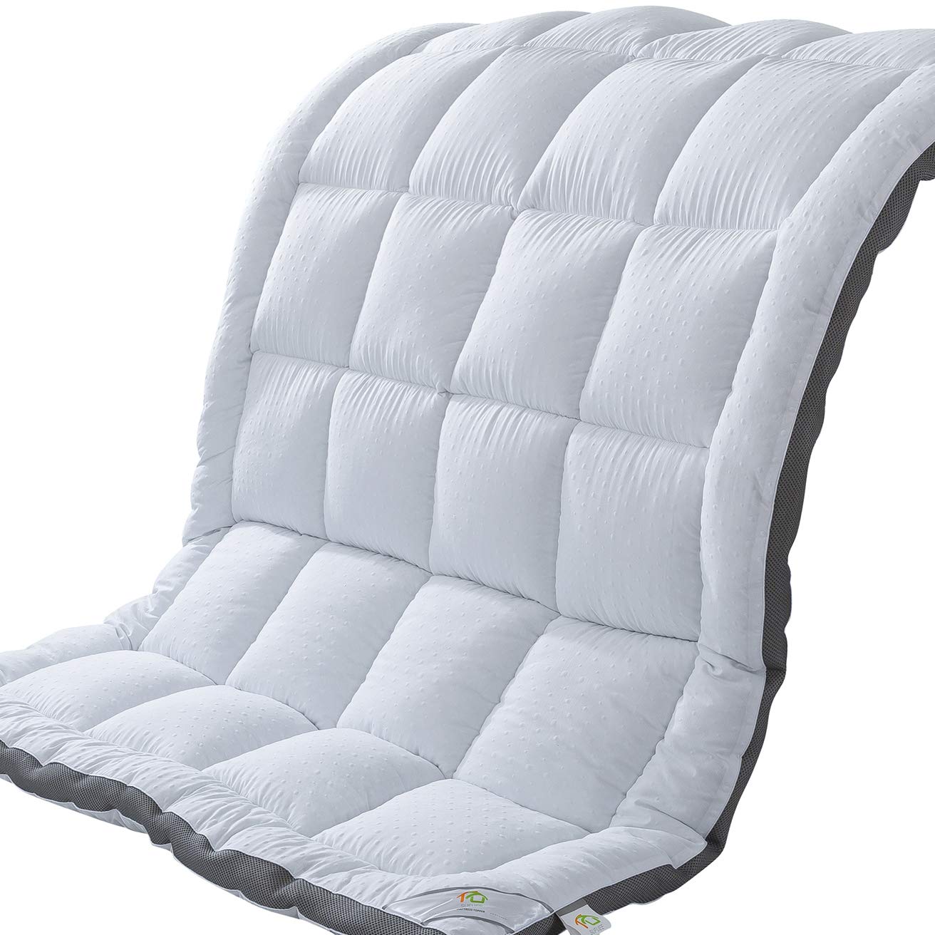 Sufuee Mattress Topper Full & Mattress Pad Protector - Quality Plush Luxury Down Alternative Pillow Top - ?Inch Extra Thick Matt
